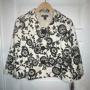 Style & Co. Petite 100% Cotton Button Front Jacket